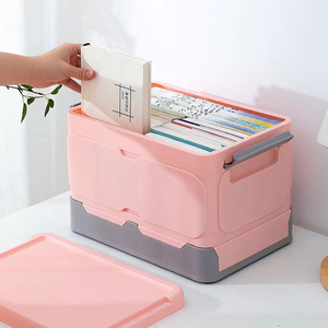 Katlanabilir saklama kutusu tasarruf alanı gövde katlanabilir organizatör dayanıklı kaymaz alt ile taşıması kolay hafif saklama kutusu - Product Image 6