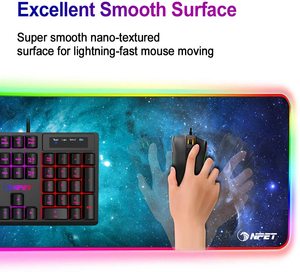 RGB Gaming <strong>Mouse</strong> Pad Soft Oversized Glowing Extended LED Mousepad Touch <strong>Control</strong> Anti-Slip Rubber Base <strong>Computer</strong> <strong>Keyboard</strong> <strong>Mouse</strong> Ma - Product Image 2