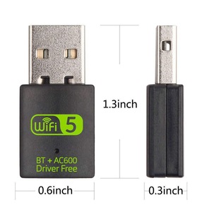 Ücretsiz sürücü RTL8821CU 600Mbps USB WiFi BT Dongle Dual Band kablosuz ağ kartı AC600 2 in 1 WiFi BT adaptörü PC Laptop için - Product Image 3