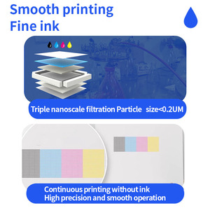 Epson Ep I1600 Xp600 I3200 U1 baskı kafası 500 yazıcı için 1000ML rulodan ruloya ML <span class=keywords><strong>Flex</strong></span> nötr beyaz Uv DTF mürekkep ve vernik