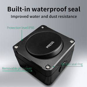 Black IP66 20A 1GANG <strong>1</strong> <strong>Way</strong> Retractable Switch High Protection and Press Switch Technology - Product Image 4