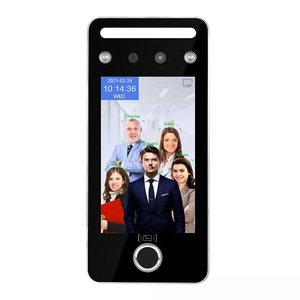 AI Face &amp; Fingerprint Time Attendance WIFI Biometric Dynamic Facial Recognition Access Control System With <strong>Card</strong> Reader - Product Image 1