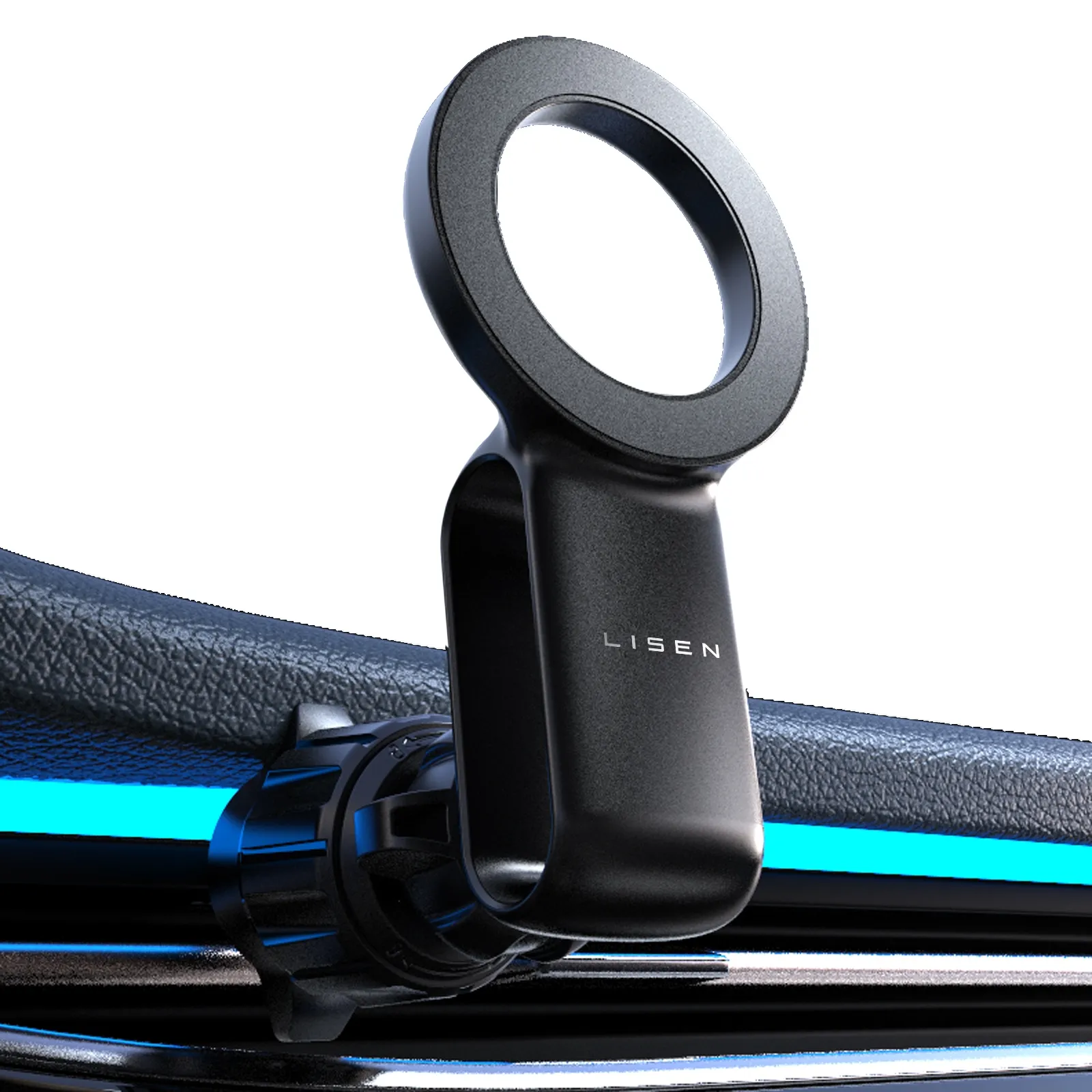 LIZEN 2024 Neues Design Autozubehör magnetischer Ring Anti-Fall-Autohalter Handyhalter für Auto