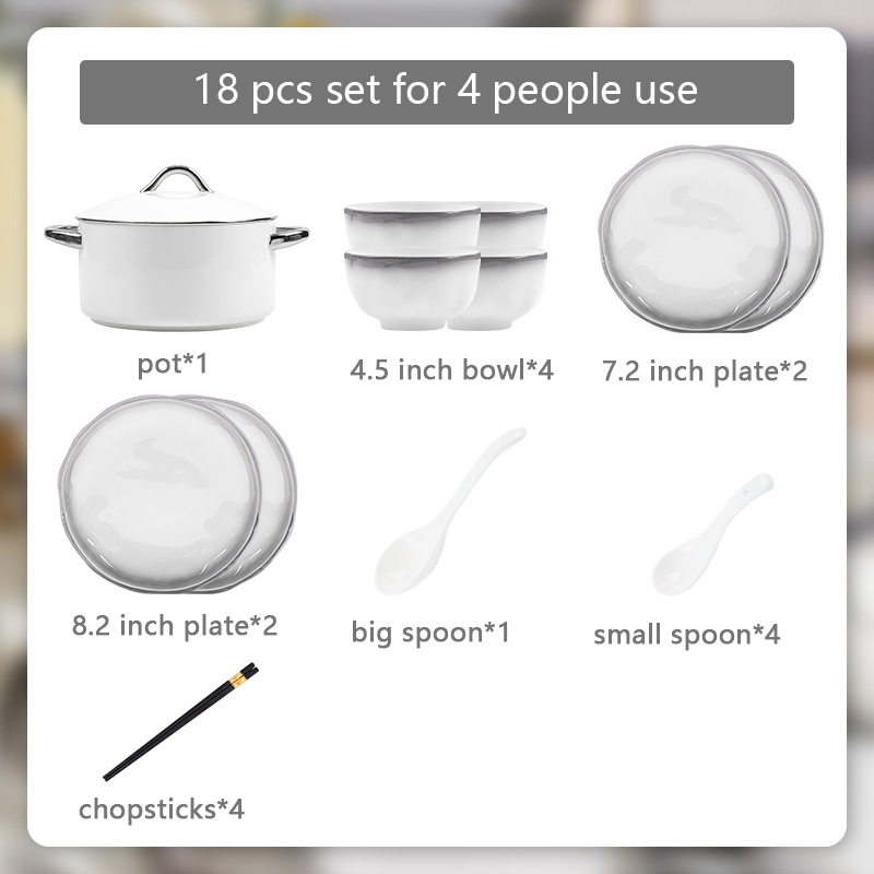 gris-18 pièces