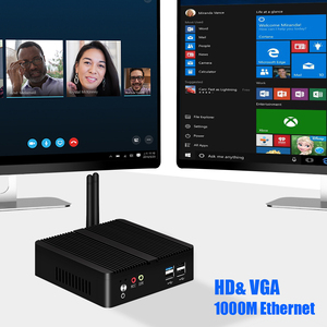 Educación comercial Desktop Thin Client J1900 Quad In-tel Core Mini PC Computer para W10 Home Linux 4G 120G WIFI BT - Product Image 3