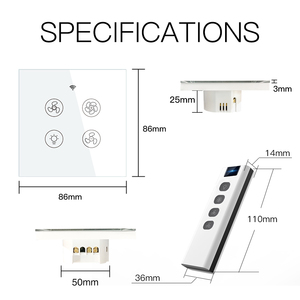 LangYeao Tuya WiFi+BLE Smart Light Dimmer Touch Switch Interruptor with RF433 Remote <strong>Control</strong> SmartLife Home <strong>Automation</strong> <strong>System</strong> - Product Image 6