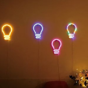Sıcak satış renkli LED Neon ışıkları plastik malzeme ile popüler ev dekorasyon moda ve göz alıcı - Product Image 4