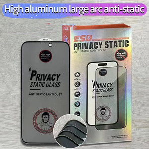 Hızlı teslimat ekran koruyucu Anti statik tam kapak temperli cam iphone X 11 12 1315 pro max ekran koruyucu gizlilik - Product Image 5