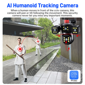 12MP 4 schermo Wifi senza fili telecamera esterna impermeabile rilevamento umano telecamera CCTV collegato al telefono cellulare telecamera IP di 360 grado - Product Image 4