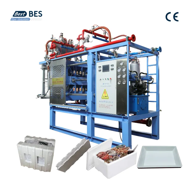Full Automatic EPS Styrofoam Foam Block Thermocol Insulation Packaging ICF Molding Machine for Make Coffee Cups Production Line
