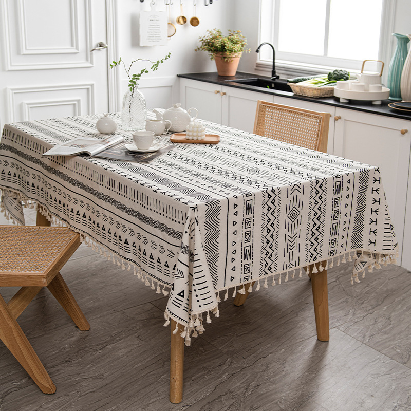 Style bohème - rayures géométriques (imperméable et résistant à l'huile)