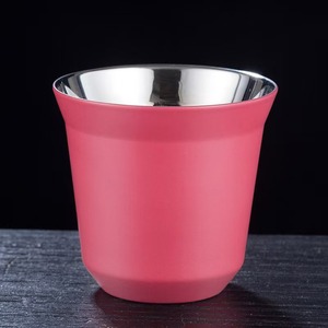 Stainless Steel 304 Double-layer Design Coffee <strong>Cup</strong> 80ml Capacity With Classic Style for Heat Insulation for Parties - Product Image 5