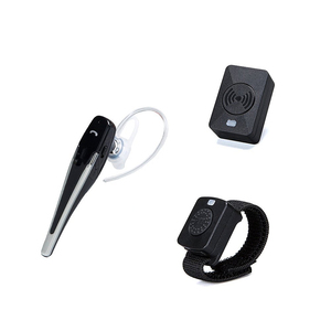 Auriculares inalámbricos con intercomunicador con adaptador Bluetooth azul para Radio Walkie Talkie bidireccional - Product Image 1