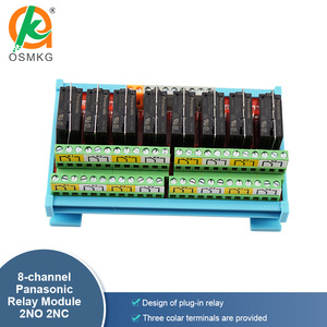 Oshangming 5A 2NO 2NC IO Board 8 Input 8 <strong>Relay</strong> <strong>Output</strong> Board 12V/24V <strong>Relay</strong> Module for PLC - Product Image 3
