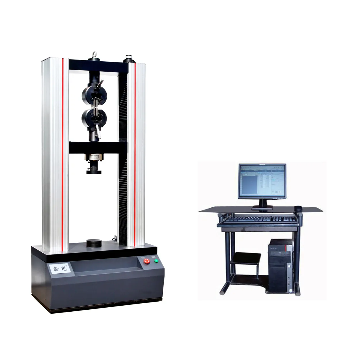 Máquina de prueba universal eléctrica 50kn utm, banco de prueba electrónico, máquinas de prueba de resistencia a la corrosión, extensible