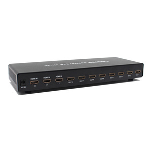 4K for <strong>HDMI</strong> 3-<strong>Input</strong> 8-<strong>Output</strong> Video Splitter &amp; Converter 30Hz 3x8 <strong>Switch</strong> Compatible with 1080P 3D