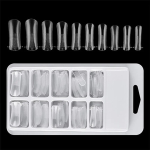 Yeni reçine yanlış tırnak ucu 100 adet kristal zırh plakası modeli zırh plakası yanlış çivi hızla uzatmak için yeniden kullanılabilir - Product Image 4