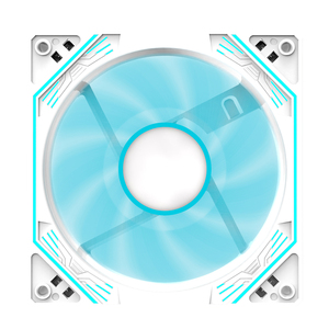 Ruix RX-199 White Frame Computer Parts CPU Cooling Official Gaming Cooler Fan for Computer Case <strong>PC</strong> Fans RGB 120mm Case Fan ARGB - Product Image 1