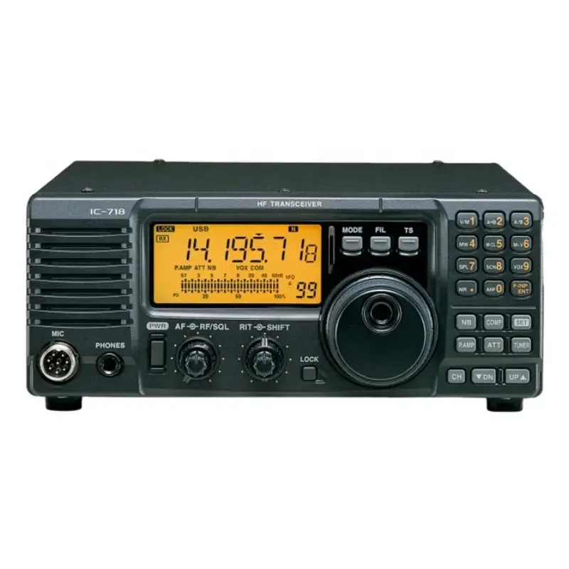 Radio HF de onda corta de alta potencia 100W, transceptor de todas las bandas, estación de relé de Radio móvil 100-240V