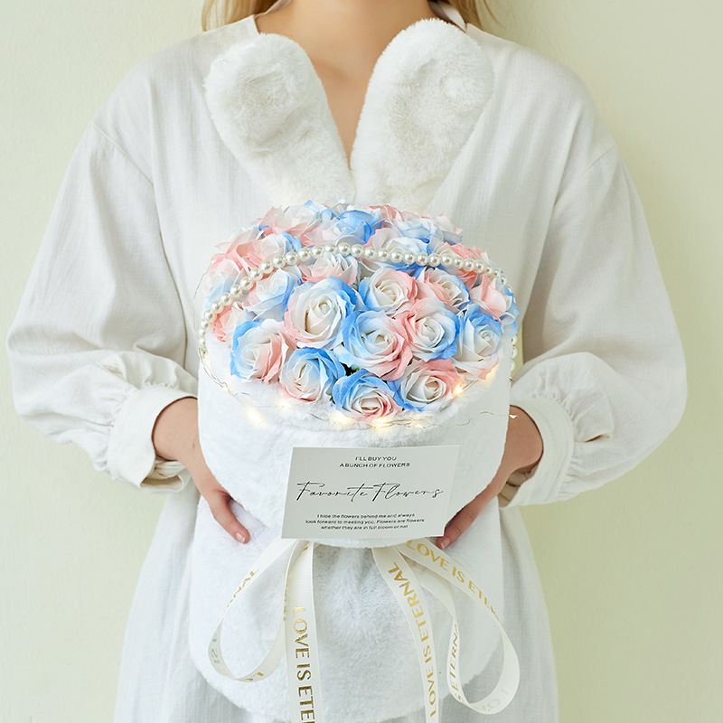 Rabbit ears 21 pink snow mountain-gift bag