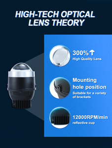 GPNE F6 led ערפל אורות צהוב לבן 3 אינץ רכב bi led עדשת מקרן ערפל אורות - Product Image 6