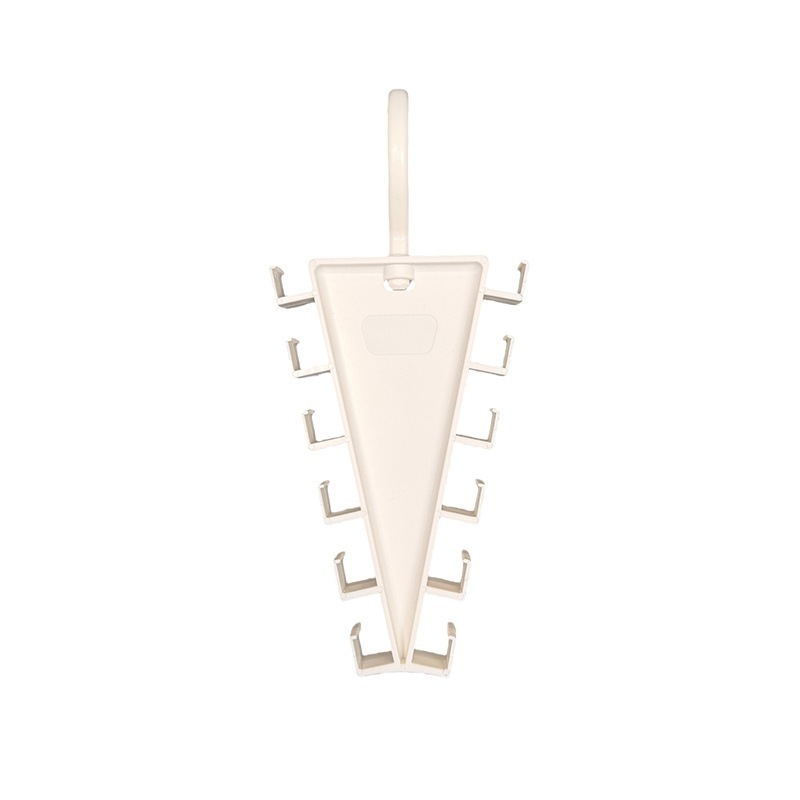 Estante de almacenamiento para perchas de ropa de doble cara en forma de V.