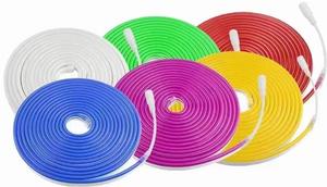 Su geçirmez mini led neon luz neonflex şeritler 5m rollo halat aydınlatma esnek şerit çok renkli silikon dize neon - Product Image 2