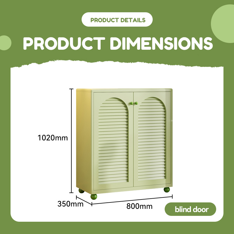 Green Louvered Door