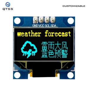 Hochwertiges 0,96 "PMOLED-Bildschirm modul 128x64 SSD1306 OLED IIC Square Kleiner E-Paper-Bildschirm für Arduino QTSS-Produkt