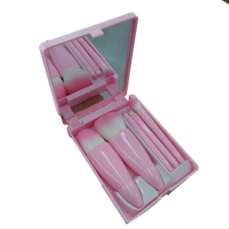 makeup brushes set-pink