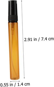 2 ML <strong>2.5</strong> ML 3 ML 5 ML 10 ML Amber/Clear Glass <strong>Perfume</strong> Bottle Empty Cosmetics Spray Bottle Sample Test Tube Thin Glass Vials - Product Image 2