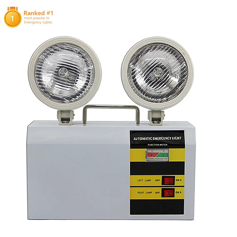 SMD Double Heads Twin Spot Wall Mounted Rechargeable Automatic Corridor Home Garage Led Emergency Light