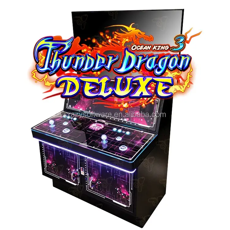 2023 Nieuwste Populaire 2 Spelers 4K Monitor Fish Game Amusement Machines Ok3 Plus Donder Dragon Deluxe