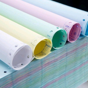 Rollo de papel Bond sin carbón de tamaño personalizado, buena imagen de impresión CB CFB CF Blue NCR, papel de impresión para ordenador - Product Image 4