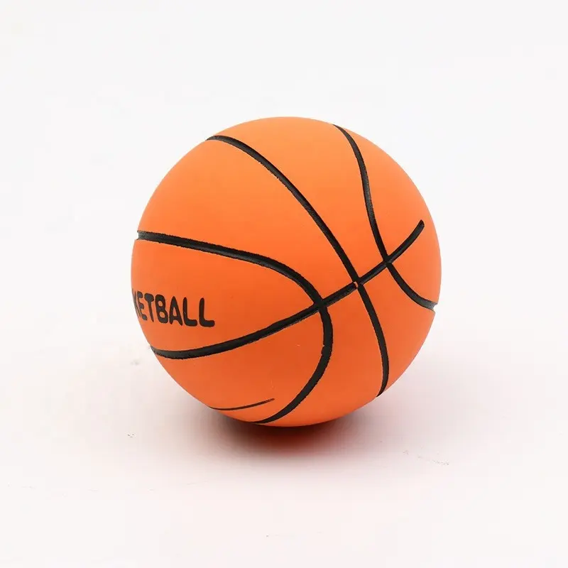 6CM hollow elastic ball rubber basketball mini children's training cartoon pattern toy number 60mm elastic ball
