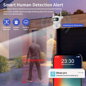 OEM 6K Wifi Security Camera 3MP 3 Lens 3 Screen Ai Human Auto Tracking Night Vision Indoor <strong>Protocol</strong> Outdoor <strong>Wireless</strong> Ptz Camera - Product Image 4