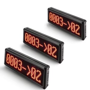 Sistema inalámbrico de llamadas en cola Sistema de paginación de invitados Número de cola Pantalla LED Sistema de gestión de colas electrónicas - Product Image 5