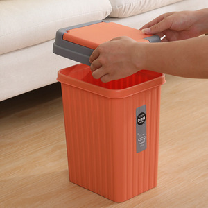 Cubo de basura rectangular para baño personalizado, cubo de basura de cocina, cubo de basura de plástico