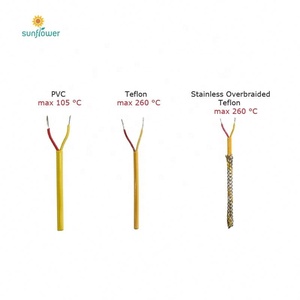 Yellow Long Service Life KX-FEP/FEP-2*1mm2 Thermocouple Extension Wire with ANSI Color <strong>Code</strong> and Standard Tolerance - Product Image 4