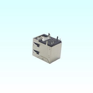 Female RJ45 Connector USB <strong>Type</strong>-A 2.0 Plug Copper Shielded Ethernet Connector LED Indicators EMI Finger-for <strong>Network</strong> <strong>Connectivity</strong> - Product Image 5