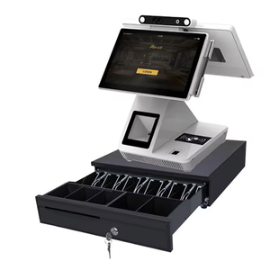 Двойной сенсорный экран автоматическая система windows Smart Pos Android Tablet Pc все в одном безналичная оплата Pos кассовый аппарат - Product Image 4