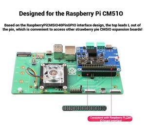 <strong>Raspberry</strong> <strong>Pi</strong> CM5IO Development Board with UART POE Ethernet HAT ISO RS485/RS232
