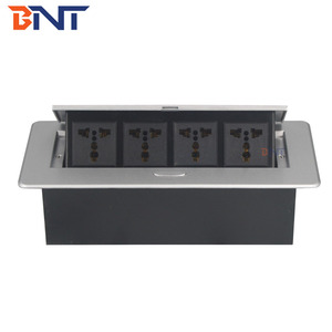 <strong>Multi</strong>-<strong>Function</strong> 16A Universal Desktop Power <strong>Socket</strong> <strong>with</strong> Pop-Up Panel 4 AC Outlets for Office - Product Image 2