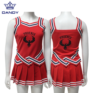 Kırmızı renk tren setleri özel Cheer üniforma üst satış uygulama uygulama için setleri - Product Image 2