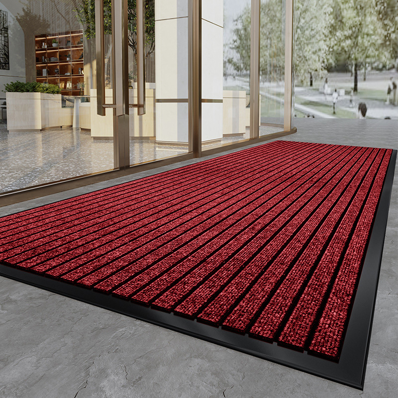 พรมเช็ดเท้ายางลายเรือสีแดง