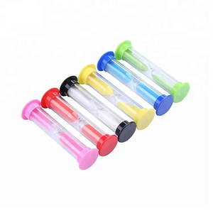 6pcsエッグタイムプラスチック砂時計砂時計30秒-1-2-<span class=keywords><strong>3</strong></span>-5-10分サンドタイマーセット