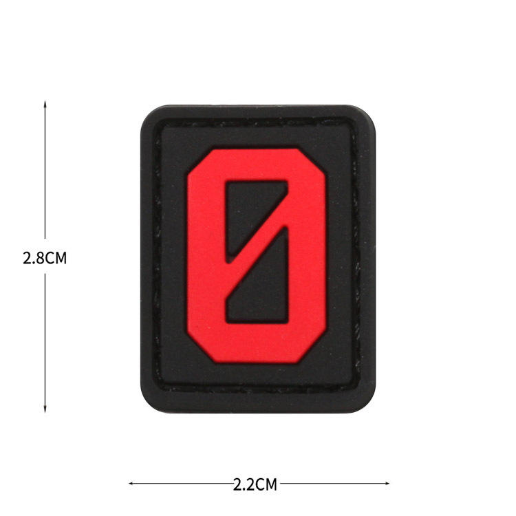 0 (black with red background)