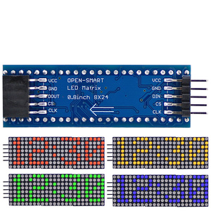 Rosso/giallo/verde/blu LED Dot Matrix 0.8 pollici 8*24 Display a cascata Driver IC MAX7219 con porta SPI per Arduino - Product Image 5