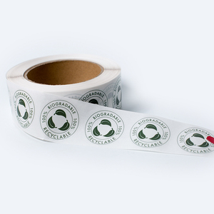 Eco Friendly Round Personalised <strong>Stickers</strong> Waterproof Biodegradable Labels Custom <strong>Printed</strong> Biodegradable <strong>Stickers</strong> - Product Image 4