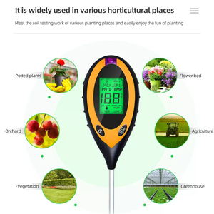 Sensor Digital de humedad del suelo 4 en 1, medidor de Ph del suelo, pantalla LCD profesional, para jardinería - Product Image 2